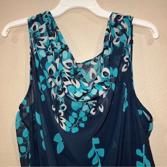 Women’s Avenue plus size 18/20 modern abstract graphic popover maxi dress - Picture 3 of 7